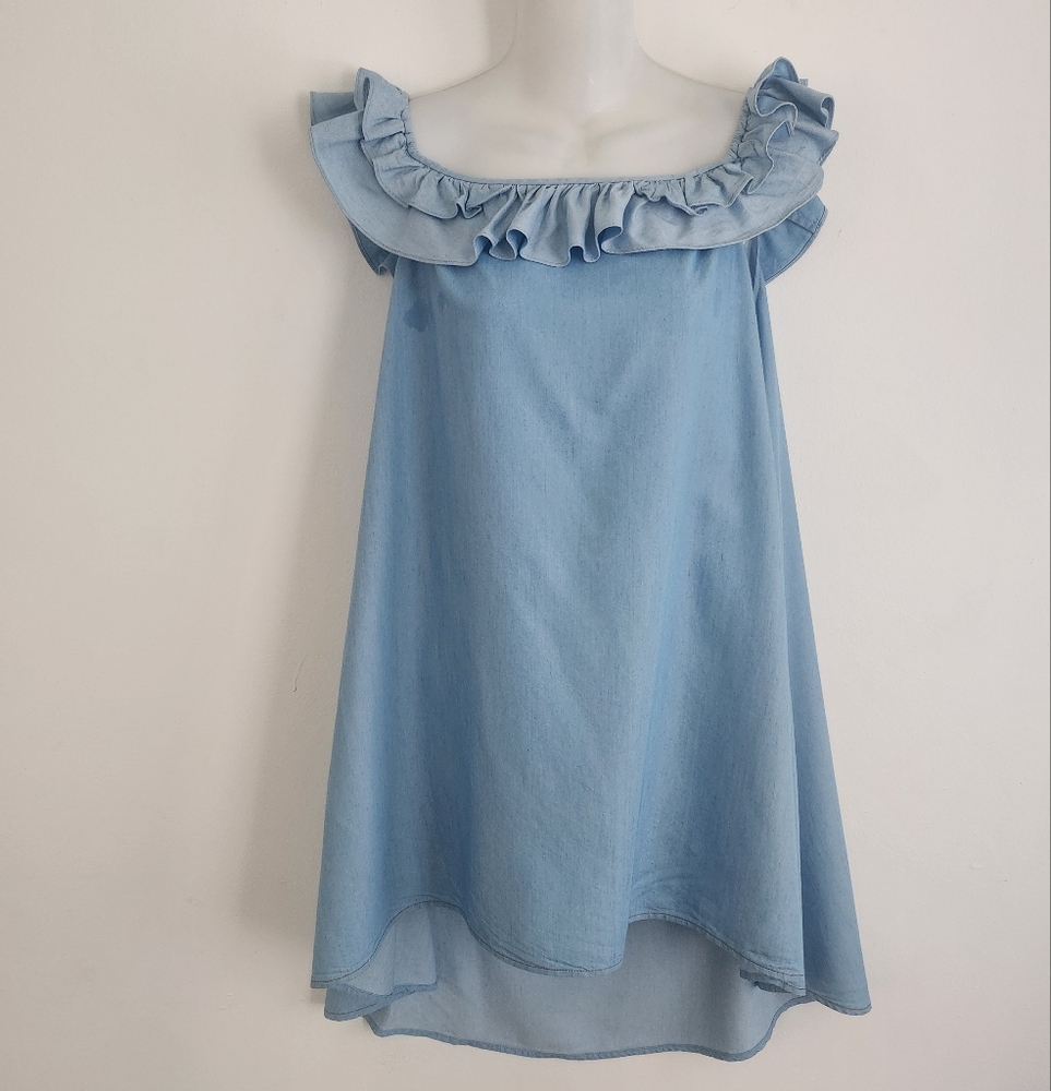 Jonathan Simkhai Off-Shoulder High-Low Dress